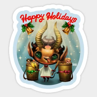 Kawaii krampus Sticker